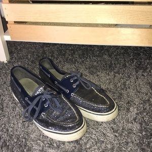 sparkly sperry top-siders